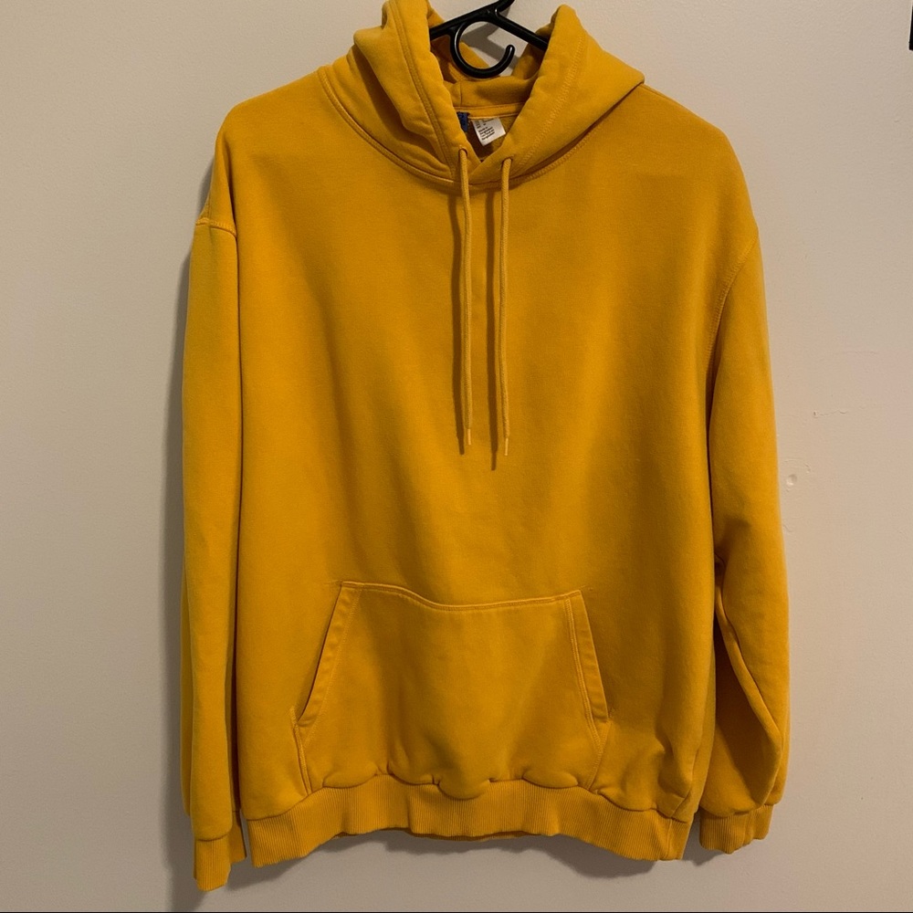 H&M Yellow Hoodie Medium